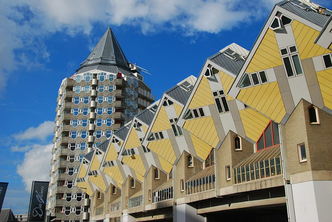 image of cubic houses in Rotterdam.