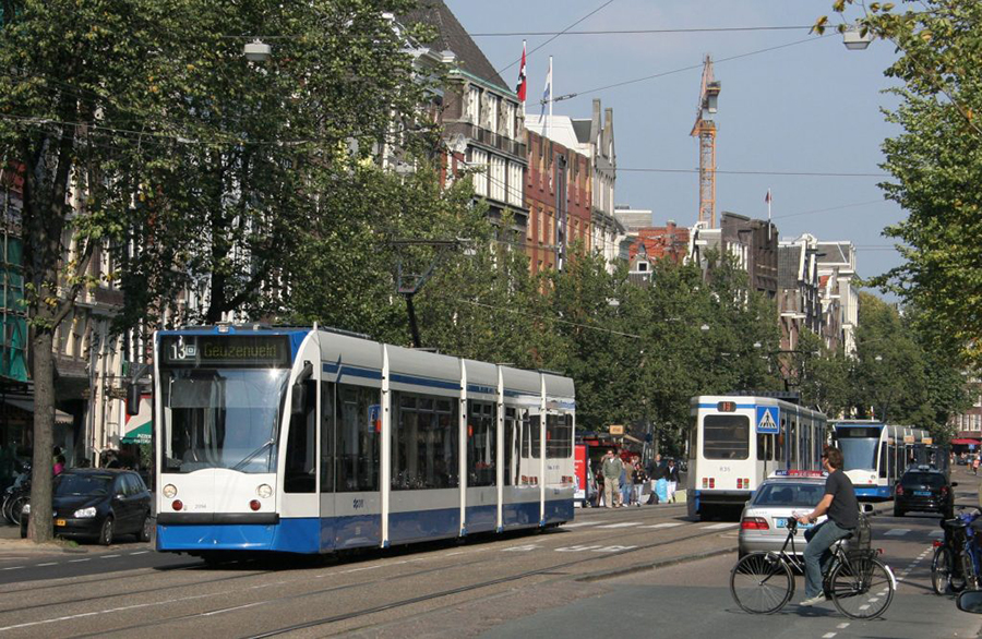 image of public transportation in Amsterdam